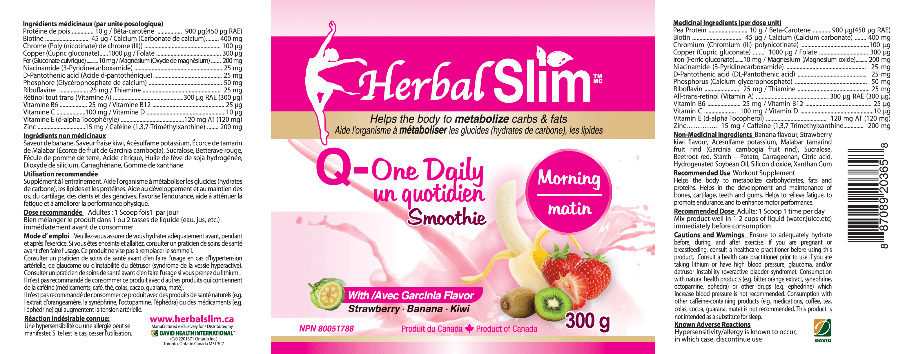 Herbal SLIM Q-ONE DAILY SMOOTHIE